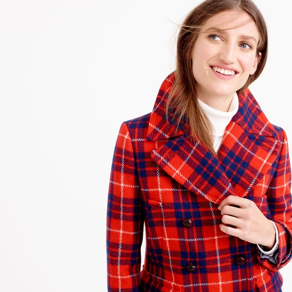 j crew plaid puffer jacket